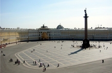 Трансляция парада Победы на Дворцовой площади